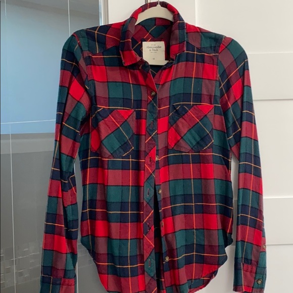 Abercrombie & Fitch Tops - Abercrombie & Fitch Plaid Button Down